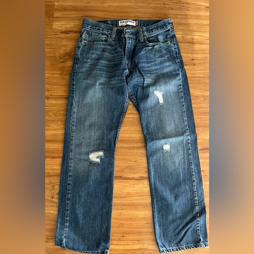 Levi's Men's Classic Blue Straight Jeans